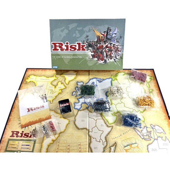 Risk The Game of Global Domination Golden Cavalry Token 2003 Open Box Unplayed - Picture 1 of 13